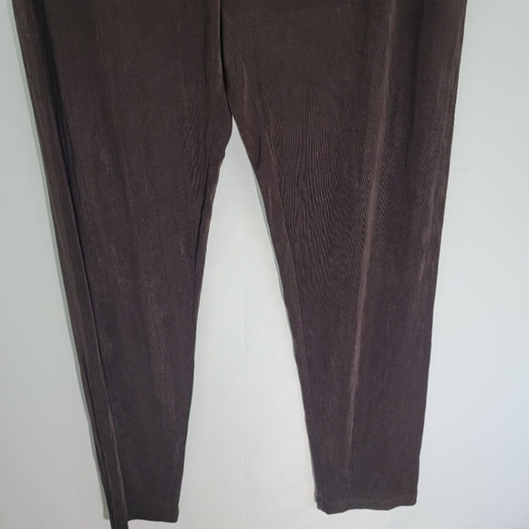 MARKET By Chico's Brown Jersey Stretcy Pull-On Pants Size 2 Elastic Waist - Picture 3 of 9